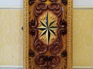 Нарды дубовые резные картина Роза Ветров эксклюзив!