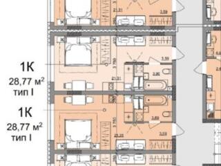 Продам смарт - квартиру 28.77 кв. м., новый дом, жк Акварель-10.