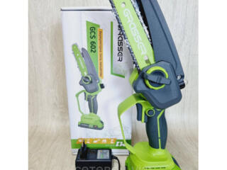 Аккумуляторная цепная пила Grasser 2 БАТАРЕИ СОВЕТСКАЯ 1 А 6 БУТ