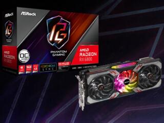 Продам Видеокарта rx6800 PHANTOM GAMING OC 16 ГБ (
