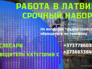 РАБОТА В ЛАТВИИ ПО БИО ПАСПОРТУ