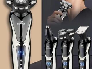 Новая Электробритва 3-в-1, набор бритвы, триммер для носа и бакенбард