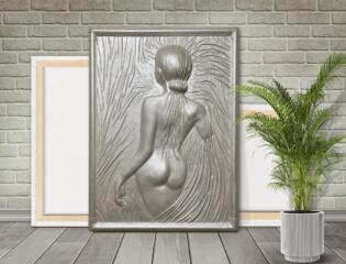 Картина-барельеф «Женский силуэт».