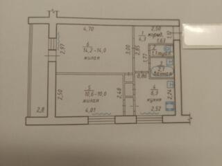 Продается 2-х комнатная в центре города, Прокуратура/Акватир