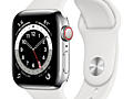 Apple Watch Series 6 GPS 40mm Silver Aluminum Case with White Sport Ba