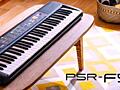 Синтезатор YAMAHA PSR-F52 с подставкой для нот, адаптером; наушники.