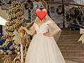 Свадебное платье в идеальном состоянии — M–L, со шнуровкой