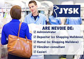 Интернациональная торговая сеть JYSK приглашает: