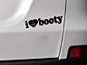 Наклейка на авто I Love Booty-Я люблю добычу Белая светоотражающая