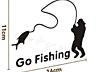 Наклейка На рыбалку светоотражающая Тюнинг авто