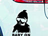 Наклейка на авто Ребенок в машине"Baby on board" светоотражающая