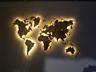 Карта мира многоуровневая с подсветкой