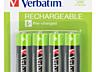 Verbatim 49941 / AA / 260mAh / 4 pack / Rechargeable Battery