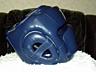Боксерский шлем Fairtex HG14 синий с защитой носа. Размер L