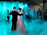 Un show de lumini unic si fantastic cu efecte de fum greu la nunta