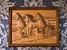 Три лошади 3D картины из дерева