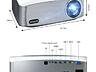 Новый светодиодный проектор WZATCO C6, Full HD 1920*1080P.