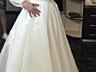 Свадебное платье из восковой органзы