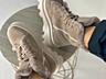Черевики жіночі замшеві бежеві зі шнурівкою зимові, Артикул 9943з