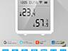 Wi-Fi Датчик температуры и влажности + часы Tuya/SmartLife App