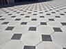 Тротуарная плитка. Восьмиугольная. На белом цементе + цветная.