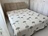 Новая 2х спальная кровать с объемной, мягкой стеновой панелью