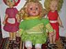 Винтажная кукла и еще 2 куклы: фарфоровая, клоун (ГДР) и времен СССР.