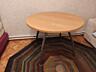 Продам отличный немецкий круглый стол деревянный ножки железные