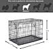 Клетка переносная для собак с 2 дверьми 92х57х63 см
