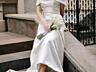 Итальянское свадебное платье из натурального атласа