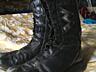 Байкерские кожаные ботинки 2 модели на овчине, молния, шнуровка, р 39