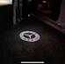 Штатная подсветка дверей с логотипом Mercedes