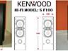 Акустические дерево колонки Hi-Fi Kenwood 2-полосные, 3-драйверные