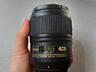 Объектив Canon EF 20 mm f 2.8 - 100$ Объектив AF-S Micro NIKKOR 60mm