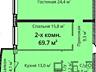 ЖК 4 Сезона. 69 м2 простора. Кладовка в подарок.