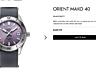 Orient Mako 2 Purple Diver Automatic Часы Ceas с Гарантией RRP 329 £