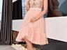 Коктейльное платье в пудровом цвете. Размер S