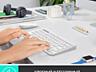 Белая клавиатура Logitech K380, беспроводная, с кириллицей