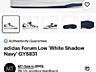 Adidas Originals Forum Low White Navy Lifestyle Shoes GY5831, 44.5