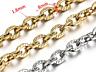 Цепь из нержавеющей стали, золото / серебро