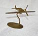 Бронзовая модель легендарного самолета истребителя Spitfire.