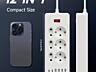 Продаю Удлинитель 12-в-1 с 6 розетками, 4 USB-портами и 2 Type-C