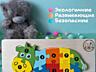 Пазлы животные с цифрами| Развивающая деревянная игрушка| НОВЫЕ
