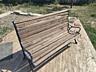 Продам деревянную лавочку уличную, кованые - опора вместе со столом