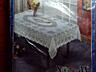 Продам НОВУЮ скатерть из 100% рельефного винила и цветы гладиолусы