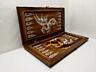 Нарды ореховые резные картина Битва Самураев эксклюзив!