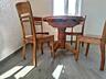 Продам деревянные стол и 4 стула