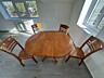 Продам деревянные стол и 4 стула