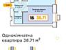 продаж 1-к квартира Бучанський, Буча, 26000 $