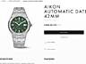Maurice Lacroix Aikon 42mm Green Automatic Watch Часы Ceas RRP 2050 €